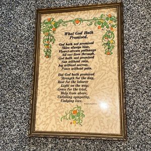 Vintage framed religious photo